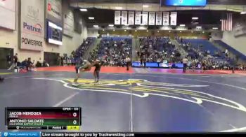 133 lbs Champ. Round 2 - Antonio Saldate, California Baptist (Calif.) vs Jacob Mendoza, Menlo