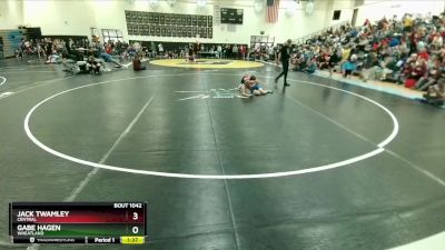 91-100 lbs Round 2 - Gabe Hagen, Wheatland vs Jack Twamley, Central