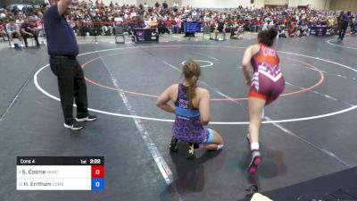 65 kg Cons 4 - SaVannah Cosme, Sunkist Kids Wrestling Club vs Hanna Errthum, Combat