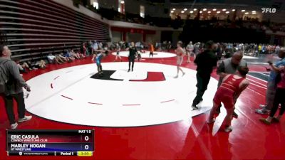 113 lbs Quarterfinal - Eric Casula, Cowboy Wrestling Club vs Marley Hogan, XT Wrestling