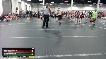 64 lbs Semis (4 Team) - Braylon Smith, Terps Xtreme vs Danny Spicer, Kraken