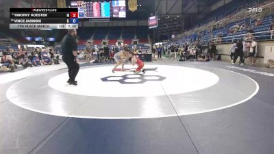 132 lbs 7th Place Match - Timothy Koester, IA vs Vince Jasinski, IL