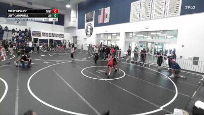 110 lbs Cons. Semi - Jett Campbell, LAWC vs West Henley, Titan Mercury Wrestling Club