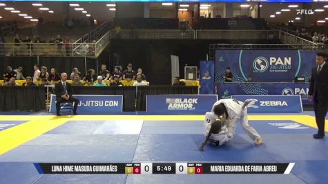 Maria Eduarda De Faria Abreu vs Luna Hime Masuda Guimarães 2026 Pan Jiu Jitsu IBJJF Championship