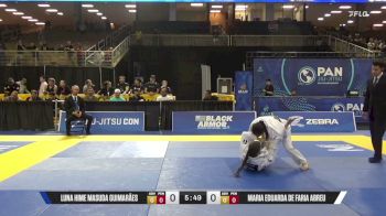 Maria Eduarda De Faria Abreu vs Luna Hime Masuda Guimarães 2026 Pan Jiu Jitsu IBJJF Championship