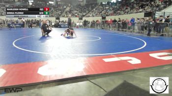76 lbs Semifinal - Marleigh Howell, Poteau vs Breea Florez, Catoosa Wrestling