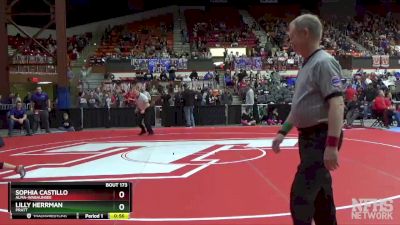 105 lbs Cons. Round 1 - Sophia Castillo, Alma-Wabaunsee vs Lilly Herrman, Pratt