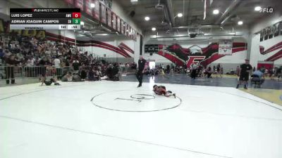 43 lbs Semifinal - Adrian Joaquin Campos, Socal Hammers vs Luis Lopez, AV Wrestling Kids
