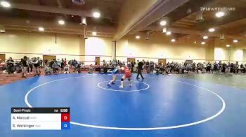 164 lbs Semifinal - Amarisa Manuel, Michigan Revolution Wrestling Club vs Shannon Workinger, Ascend Wrestling Academy