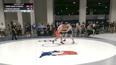 72 kg Champ. Rd Of 32 - Mikel David Uyemura, World Team Training Center vs Conlan Carlson, Jackrabbit Wrestling Club