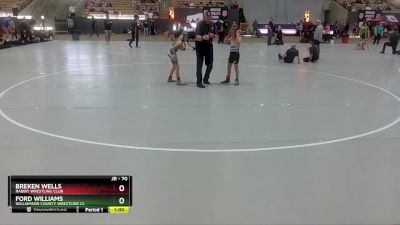 70 lbs Cons. Round 3 - Breken Wells, Rabbit Wrestling Club vs Ford Williams, Williamson County Wrestling Cl