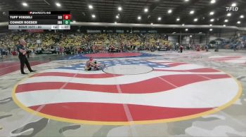 80 lbs Champ. Round 2 - Conner Roeber, Siouxland Wrestling Academy vs Tuff Voegeli, BERESFORD