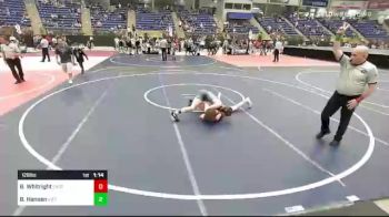 126 lbs Quarterfinal - Ben Whitright, East High School vs Brandon Hansen, Victory WC