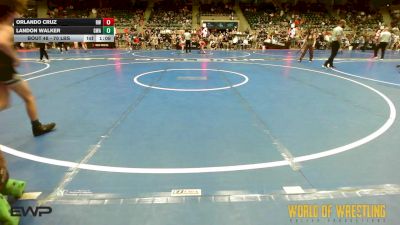 70 lbs Quarterfinal - Orlando Cruz, RedWave Wrestling vs Landon Walker, The Glasgow Wrestling Acadamy