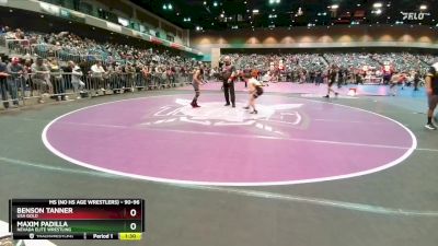 90-96 lbs Round 1 - Benson Tanner, USA Gold vs Maxim Padilla, Nevada Elite Wrestling