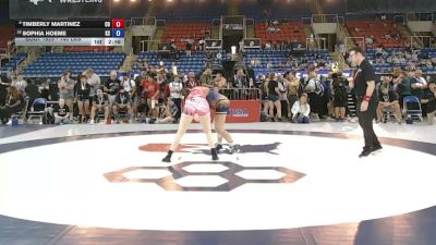 140 lbs Cons. Sub-rd Of 16 - Timberly Martinez, Colorado vs Sophia Hoeme, Kansas