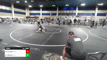 150 lbs Consi Of 16 #2 - William Larsen, Team Thunder WC vs Dimetry Molina, Rough House WC