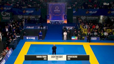 Sarah Galvao vs Tamara Toros 2026 European Jiu-Jitsu IBJJF Championship