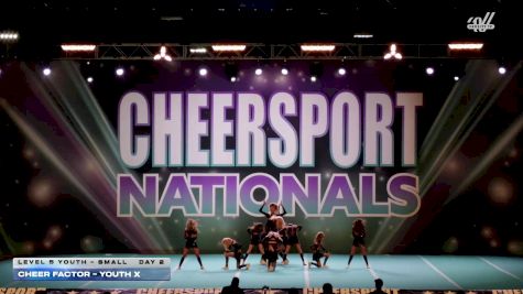 Cheer Factor - YOUTH X [2026 L5 Youth - Small Day 2] 2026 CHEERSPORT National All Star Cheerleading Championship