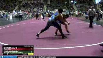 220 lbs Cons. Round 2 - Charles Adams, Montevallo vs Cornelius Drake, Montgomery Catholic Prep School