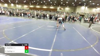 123 lbs 3rd Place - Kael Overton, Athlos Wrestling vs Cooper Carling, Sierra Sabers