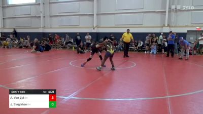 87-94.4 lbs Semifinal - Ava Van Zyl, OH vs Journey Singleton, OH