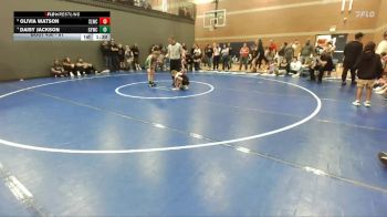 81 lbs Round 4 - Daisy Jackson, Grangeville Youth Wrestling Club vs Olivia Watson, Sandpoint Legacy Wrestling Club