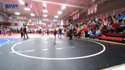 55-60 lbs Rr Rnd 1 - Maida Bigsoldier, Pawhuska Elks Takedown vs Layla Waldeck, Vinita Kids Wrestling