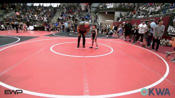 55 lbs Consolation - Connor Johnson, Brushy Wrestling Club vs Brayden Hamilton, Tulsa Blue T Panthers