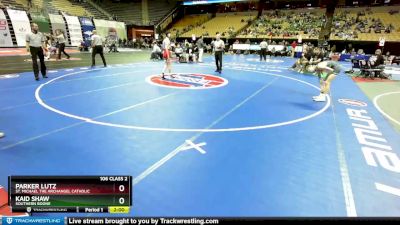 106 Class 2 lbs Champ. Round 1 - Parker Lutz, St. Michael The Archangel Catholic vs Kaid Shaw, Southern Boone