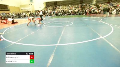 115-J lbs Consolation - Domenico Petracca, Yale Street vs Ante Abaz, RedNose Wrestling School