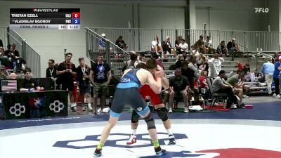 Masters A FS - 88 lbs Cons. Round 3 - Tristan Ezell, California vs Vladislav Egorov, Peninsula Wrestling Club