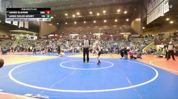 61 lbs Cons. Round 2 - Asher Slavens, Honey Badger Wrestling Club vs Aiden Sidler-Newey, Team Conquer Wrestling