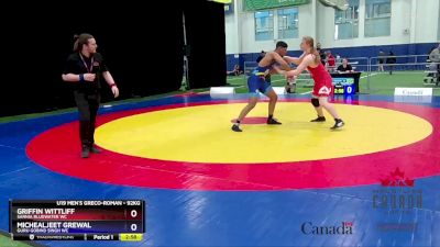 92kg Champ. Round 1 - Griffin Wittliff, Sarnia Bluewater WC vs Michealjeet Grewal, Guru Gobind Singh WC