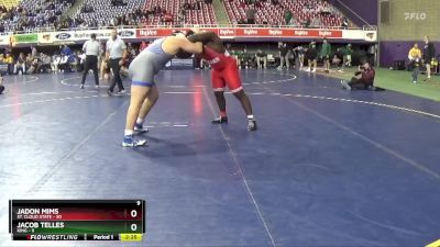 285 lbs Round 1 (16 Team) - Jadon Mims, St. Cloud State vs Jacob Telles, King