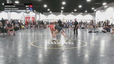 110 lbs Rr Rnd 2 - Araceli Clem, Quest - GK12E vs Rhilynn Tolzman, Black Mambas - GK12E