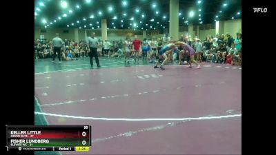 95 lbs Round 1 (8 Team) - Keller Little, Moyer Elite vs Fisher Lundberg, Elevate WC