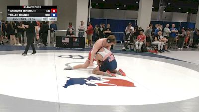 79 kg Cons. Rd Of 16 - Anthony Rinehart, Knights Wrestlng Club vs Caleb Dennee, Wisconsin Regional Training Center
