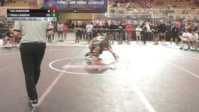 150 1A Cons. Round 1 - Taz Kinghorn, Baker County vs Fran Carrion, Titusville