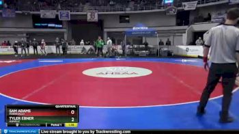 1 lbs Quarterfinal - Tyler Ebner, Ashville vs Sam Adams, Montevallo