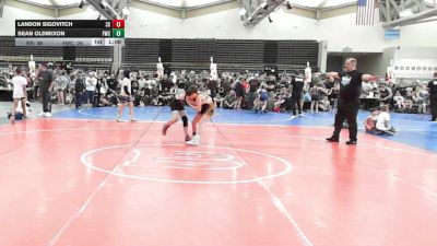 101 lbs Rr Rnd 1 - Landon Sigovitch, South Side Wrestling Club - ESC vs Sean Oldmixon, Falcons Wrestling Club - ESC