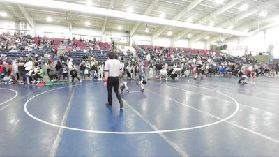 43 lbs Quarterfinal - Boston Hood, Charger Wrestling Club vs Mays Medina, Salt Flats Wrestling Club