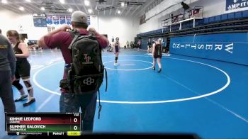 130 lbs Cons. Round 2 - Summer Galovich, Thermopolis vs Kimmie Ledford, Laramie