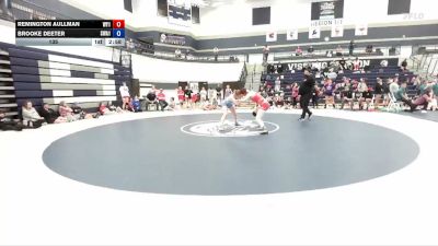 135 lbs Semis (4 Team) - Remington Aullman, Wyoming 1 vs Brooke Deeter, Sanderson Wrestling Academy 1