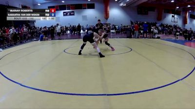 110 lbs Semifinal - Mariah Roberts, South Augusta Wrestling vs Samantha Van Der Weken, Virginia Team Predator