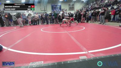 86 lbs Rr Rnd 1 - Brayden Barajas, Grove Takedown Club vs Kaiden Burt, Wagoner Takedown Club