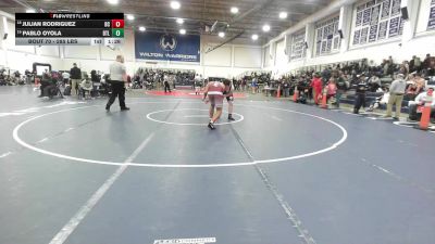 285 lbs Round Of 32 - Julian Rodriguez, Bristol Central vs Pablo Oyola, Bethel