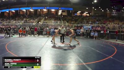 1A 215 lbs Champ. Round 1 - Russell Fickett, Mount Dora vs Kohl Pippin, Wakulla Hs