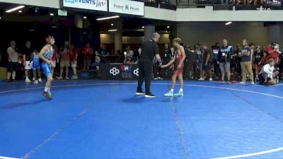 96 lbs Champ. Rd Of 16 - Bradley Heckathorn, Team PA vs Luke Briggs, Rampage