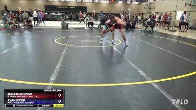 138 lbs Champ. Round 1 - Jonathan Ryan, Powerhouse Wrestling Club vs Ryan Rider, Moen Wrestling Academy